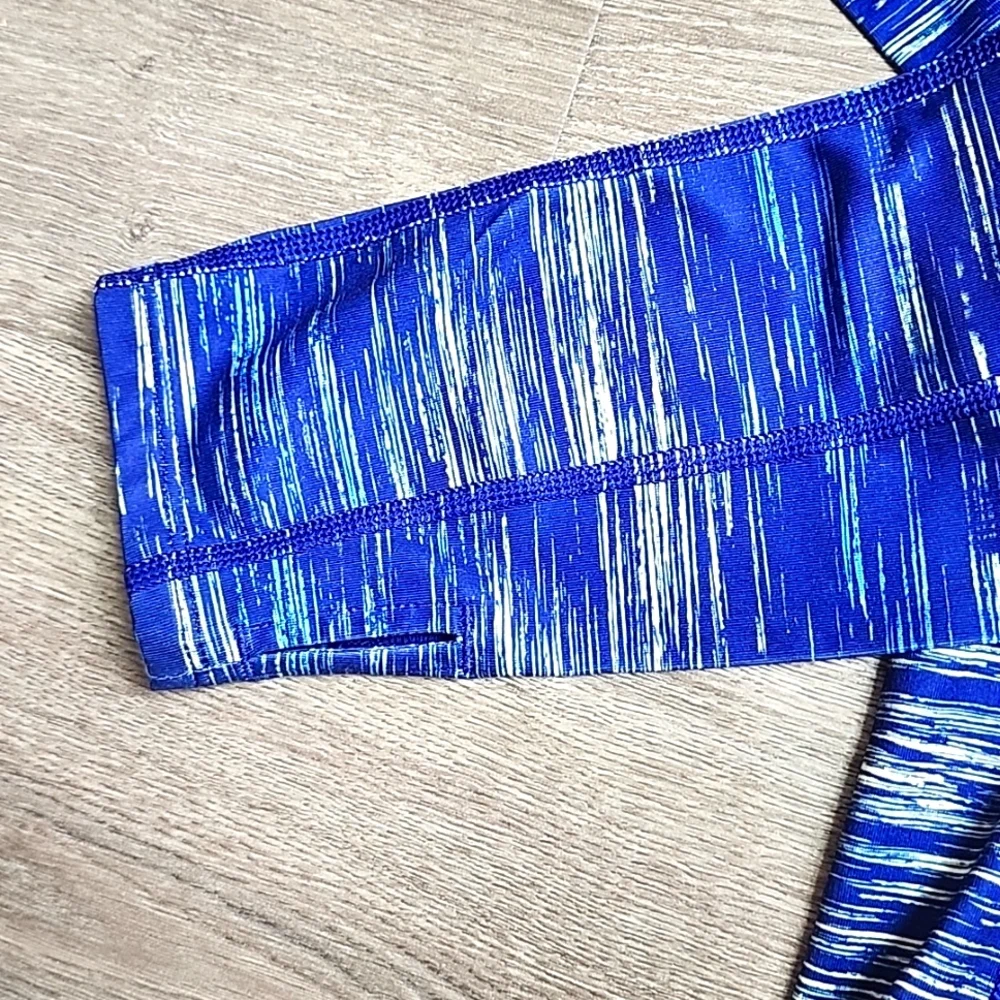 Under Armour Women's Half-Zip Pullover Blue/Yellow space-dyed Small - Picture 3 of 4